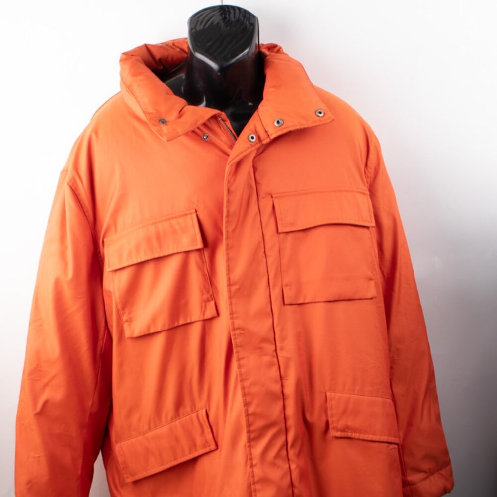 Cole Haan Men's XL Down Parka Winter Coat Burnt Orange